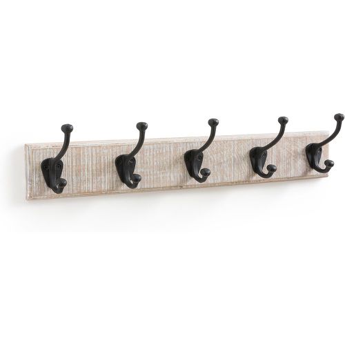 Logas Solid Mango Coat Rack with 5 Metal Double Hooks - SO'HOME - Modalova