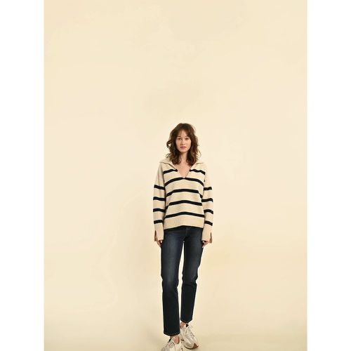 Recycled Striped Polo Jumper - MOLLY BRACKEN - Modalova