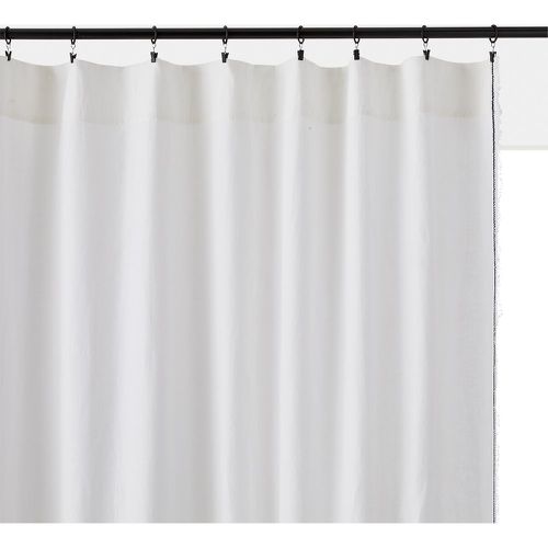 Menorca Embroidered Linen / Cotton Curtain Panel - LA REDOUTE INTERIEURS - Modalova