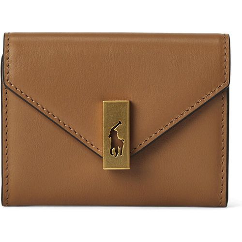 Smooth Leather Card Holder with Envelope Flap - Polo Ralph Lauren - Modalova