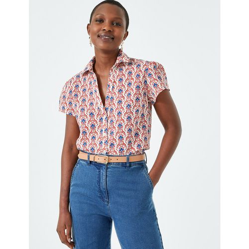 Paisley Cotton Shirt with Short Sleeves - Anne weyburn - Modalova