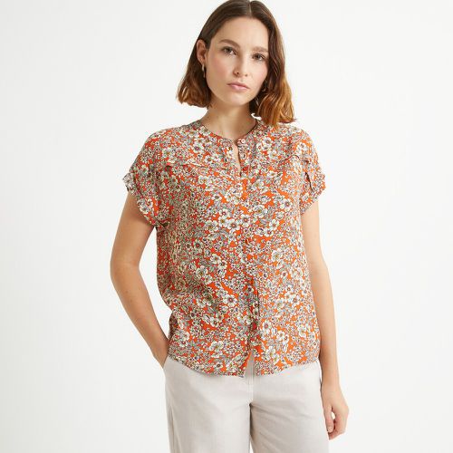 Floral Crew Neck Blouse with Short Sleeves - Anne weyburn - Modalova