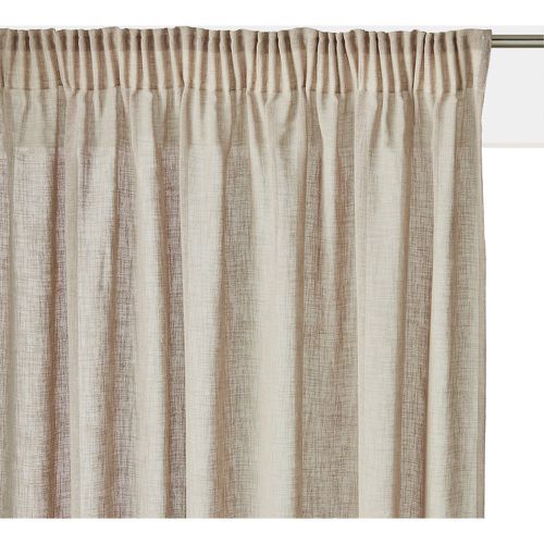 Nyong Gathered Braid Linen Effect Sheer Curtain - LA REDOUTE INTERIEURS - Modalova