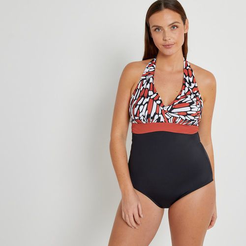 Tummy Toning Halterneck Swimsuit - LA REDOUTE COLLECTIONS PLUS - Modalova