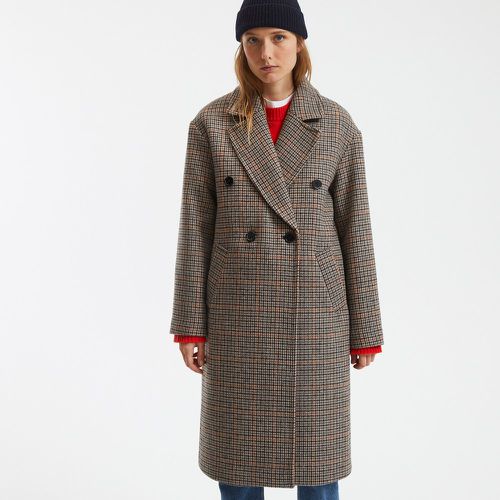 Signatures Barnabe Checked Coat in Recycled Wool Mix - LA REDOUTE COLLECTIONS - Modalova