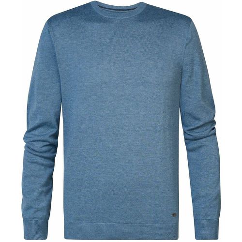 Cotton Mix Jumper with Crew Neck - PETROL INDUSTRIES - Modalova