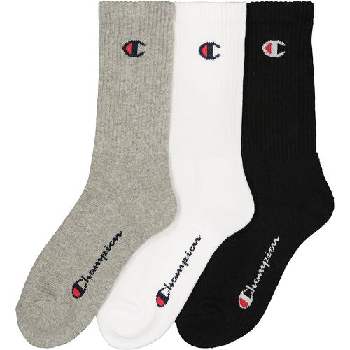 Pack of 3 Pairs of Socks with Small Logo in Cotton Mix - Champion - Modalova