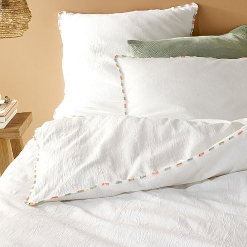 Neruda Embroidered 100% Washed Cotton Duvet Cover - LA REDOUTE INTERIEURS - Modalova