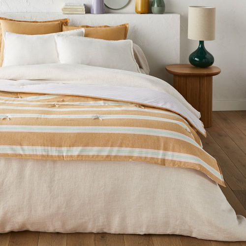 Vence Striped Cotton & Linen Quilt - LA REDOUTE INTERIEURS - Modalova