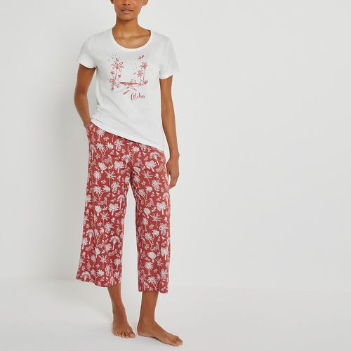 Cropped Short Sleeve Pyjamas - LA REDOUTE COLLECTIONS - Modalova