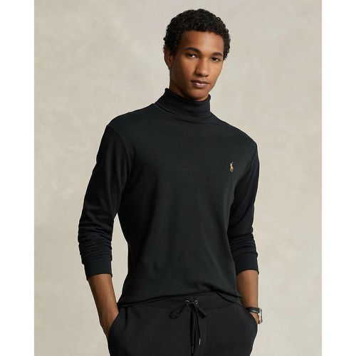 Cotton High Neck T-Shirt with Long Sleeves - Polo Ralph Lauren - Modalova