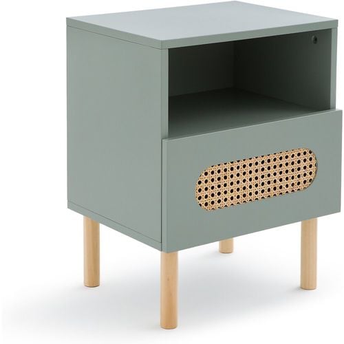 Pacome 1-Drawer Bedside Table with Canework Detail - SO'HOME - Modalova