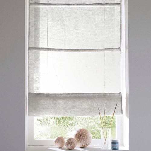 Linen/Cotton Muslin Roman Blind - LA REDOUTE INTERIEURS - Modalova