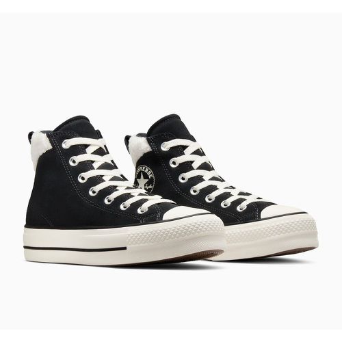 All Star Puff Lift Cozy Essentials High Top Trainers in Leather - Converse - Modalova