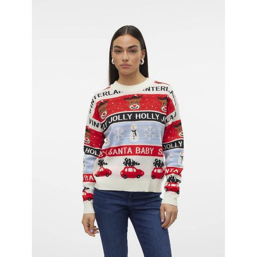 Crew Neck Christmas Jumper - Vero Moda - Modalova