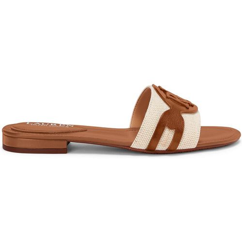 Cotton/Leather Flat Mules - Lauren Ralph Lauren - Modalova