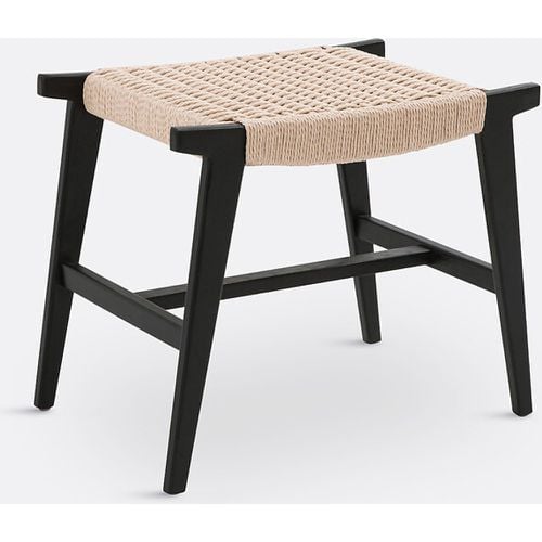 Hokito Solid Oak & Paper Cord Stool - LA REDOUTE INTERIEURS - Modalova