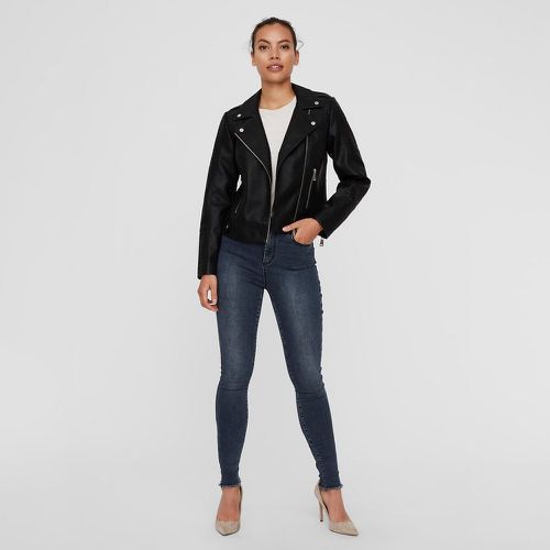 Short Biker Jacket in Faux Leather - Vero Moda - Modalova