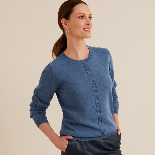 Lambswool Crew Neck Jumper in Fine Knit - Anne weyburn - Modalova