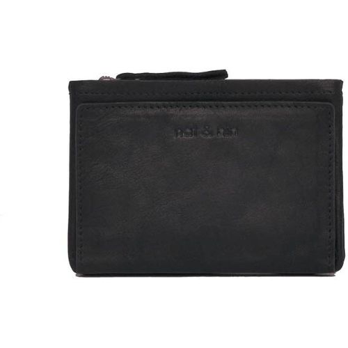 Soly Grained Leather Wallet with Zip Fastening - NAT & NIN - Modalova