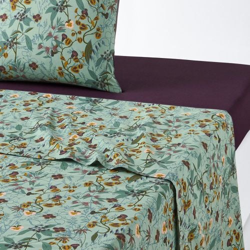 Beronise Floral 100% Washed Cotton Flat Sheet - LA REDOUTE INTERIEURS - Modalova