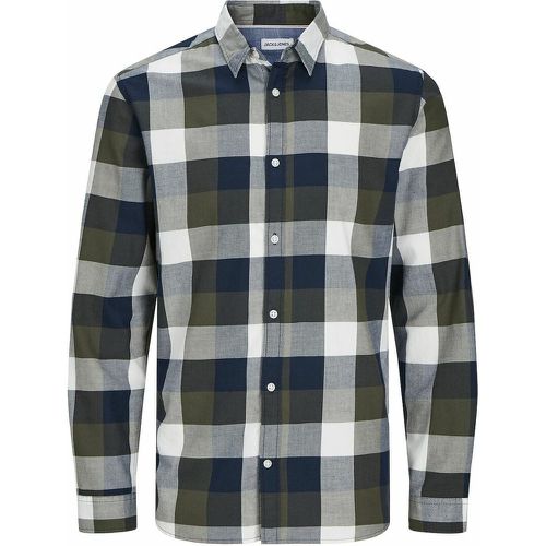 Checked Cotton Shirt - jack & jones - Modalova