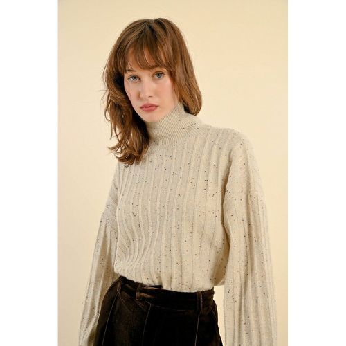 Funnel Neck Jumper with Puff Sleeves - MOLLY BRACKEN - Modalova