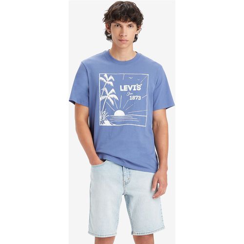 Printed Cotton T-Shirt in Loose Fit with Crew Neck - Levi's - Modalova