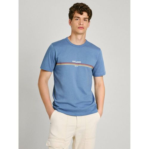 Logo Print Cotton T-Shirt in Regular Fit - Pepe Jeans - Modalova