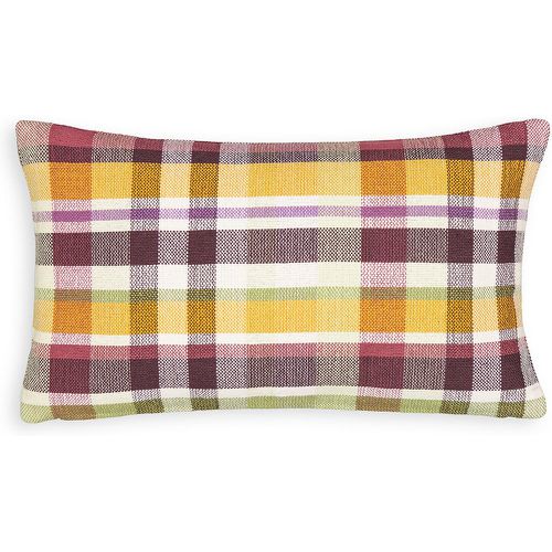 Palmilla Rectangular Checked 100% Cotton Cushion Cover - LA REDOUTE INTERIEURS - Modalova