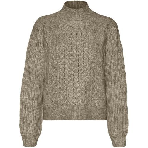 Cable Knit Jumper with High Neck - Vero Moda - Modalova