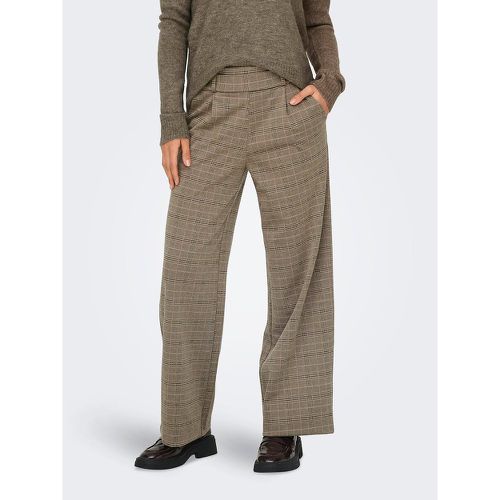 Checked Wide Leg Trousers - JDY - Modalova