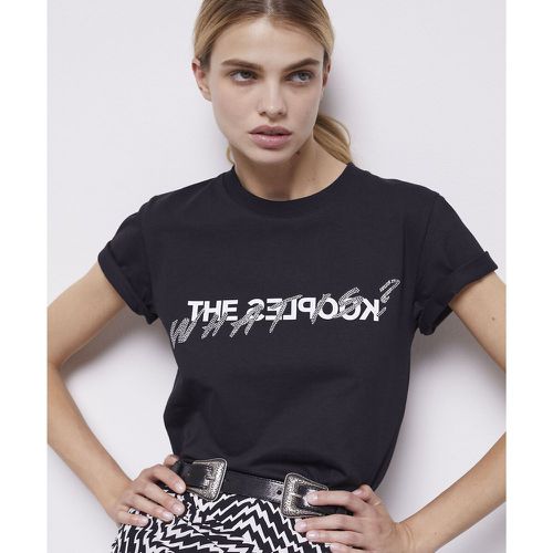 Logo Print Cotton T-Shirt with Crew Neck and Short Sleeves - THE KOOPLES - Modalova