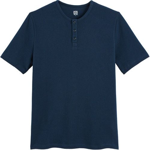 Grandad Collar T-Shirt with Short Sleeves - LA REDOUTE COLLECTIONS - Modalova