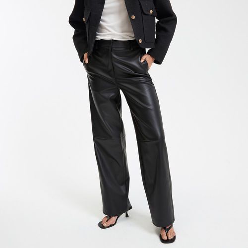 Faux Leather Straight Trousers - LA REDOUTE COLLECTIONS - Modalova