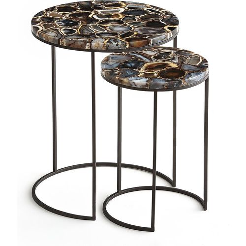 Set of 2 Anaximène Agate & Metal Nesting Side Tables - AM.PM - Modalova