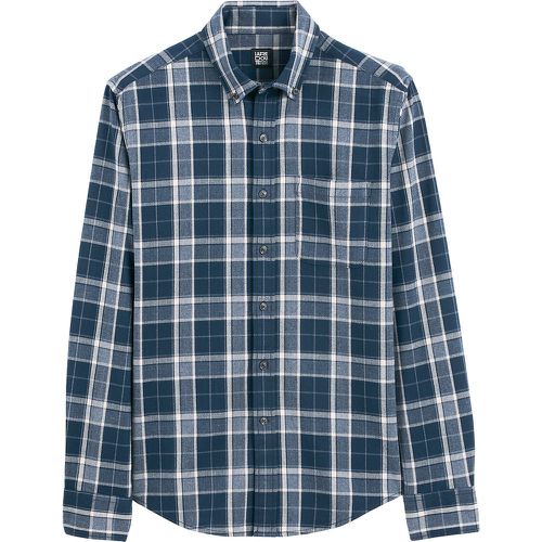 Checked Flannel Shirt with Button-Down Collar - LA REDOUTE COLLECTIONS - Modalova