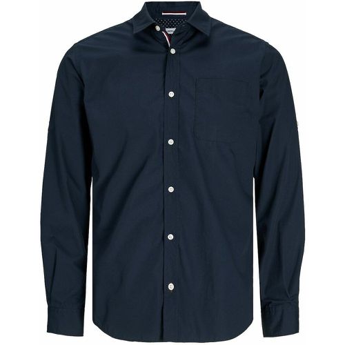 Plain Cotton Mix Shirt in Regular Fit - jack & jones - Modalova