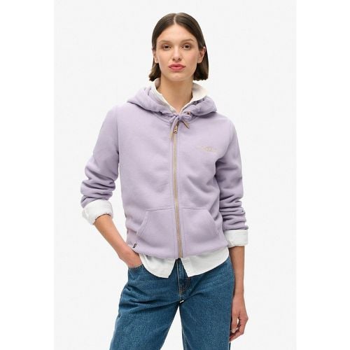 Essential Logo Zipped Hoodie in Cotton Mix - Superdry - Modalova