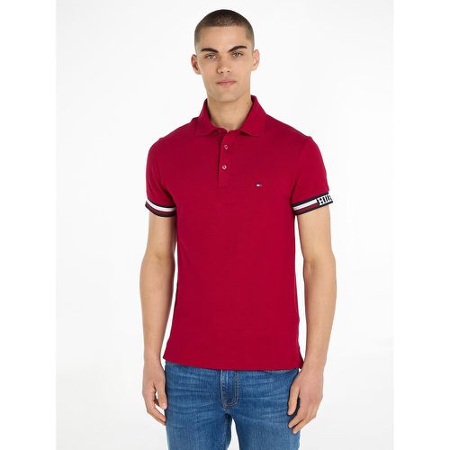 Cotton Polo Shirt with Logo Embroidery - Tommy Hilfiger - Modalova