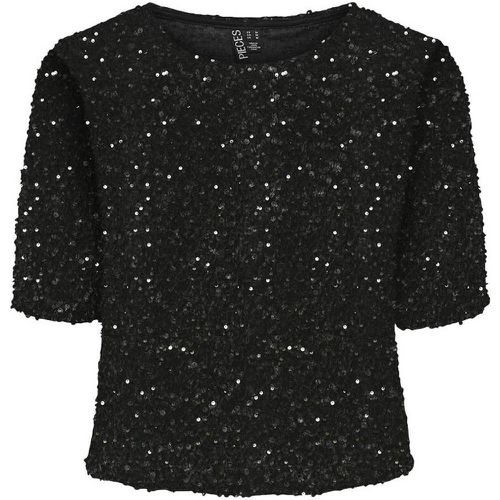 Sequined Short Sleeve Blouse - Pieces - Modalova