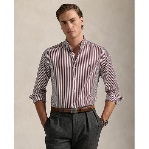 Striped Embroidered Logo Shirt in Poplin and Slim Fit - Polo Ralph Lauren - Modalova