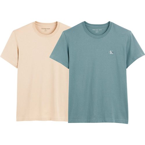 Pack of 2 Mono Logo T-Shirts in Cotton - Calvin Klein Jeans - Modalova