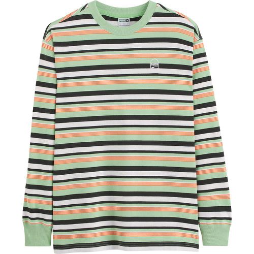 Prime Striped Cotton T-Shirt with Long Sleeves - Puma - Modalova