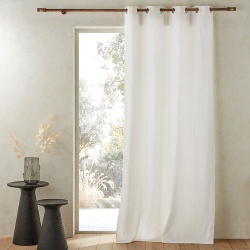Private Single Lined Pre-Washed Linen Curtain with Eyelets - AM.PM - Modalova