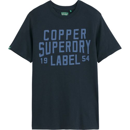Logo Print Cotton T-Shirt with Crew Neck - Superdry - Modalova