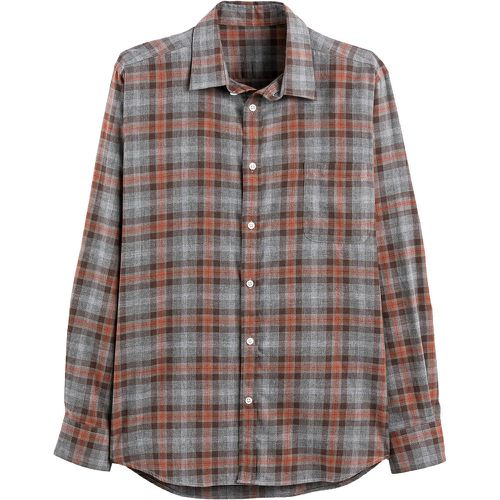 Checked Cotton Shirt in Regular Fit with Spread Collar - LA REDOUTE COLLECTIONS - Modalova