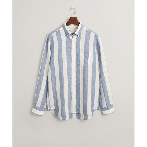 Striped Linen Shirt - Gant - Modalova