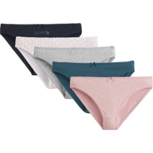 Pack of 5 Knickers in Stretch Cotton - LA REDOUTE COLLECTIONS - Modalova