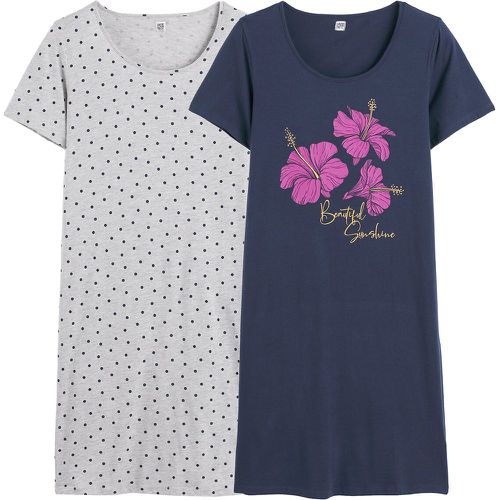 Pack of 2 Nightshirts in Cotton - LA REDOUTE COLLECTIONS - Modalova